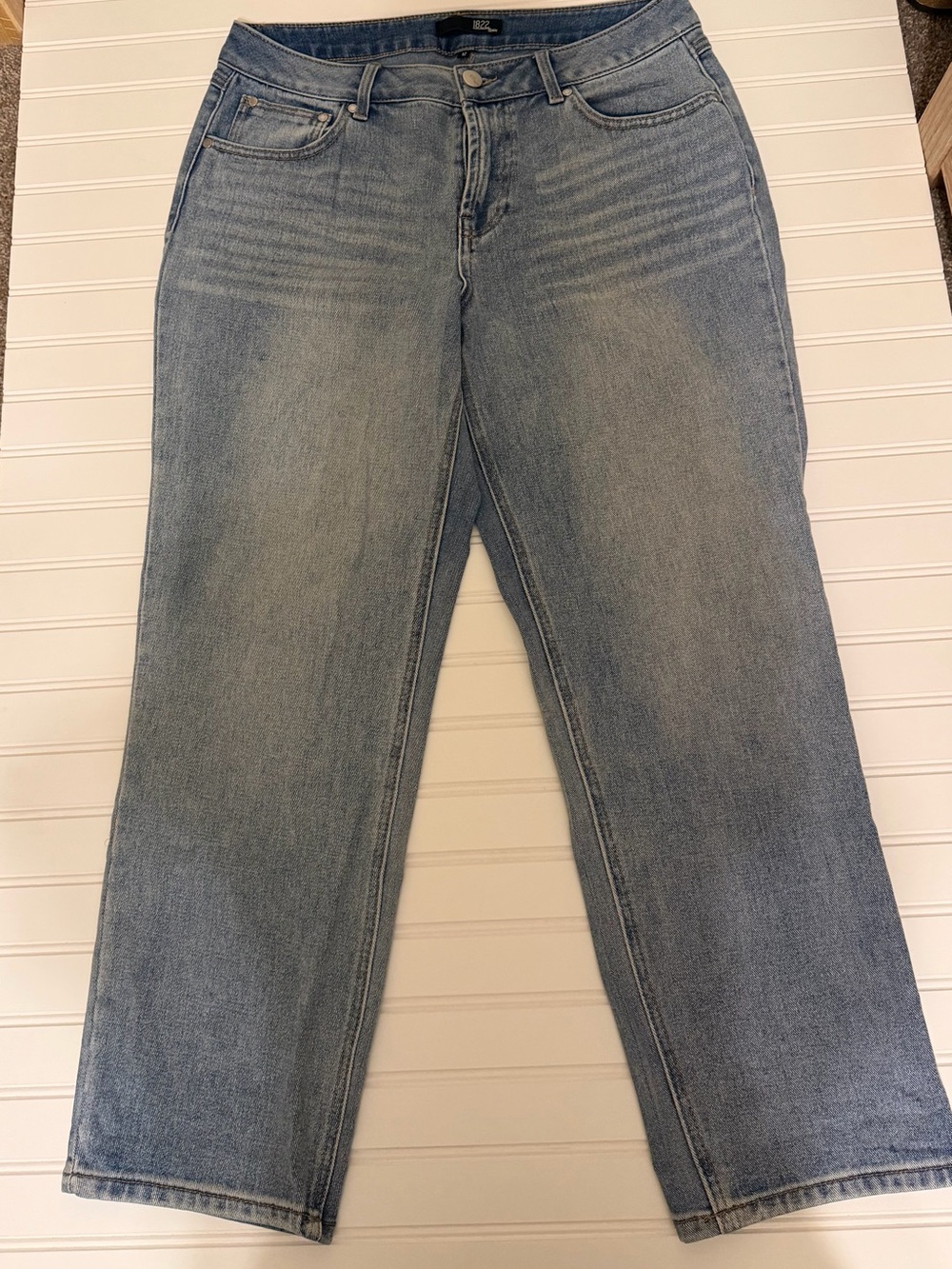1822 Denim Light Blue Women's Straight-Leg Ankle Jeans Size 12